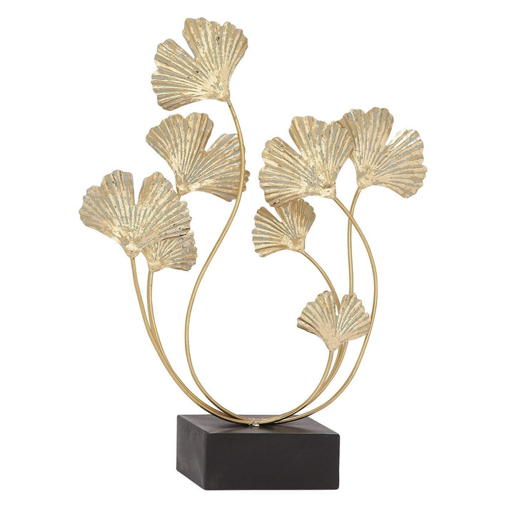 Metal Floral Sculpture Gold - Diamond Home USA