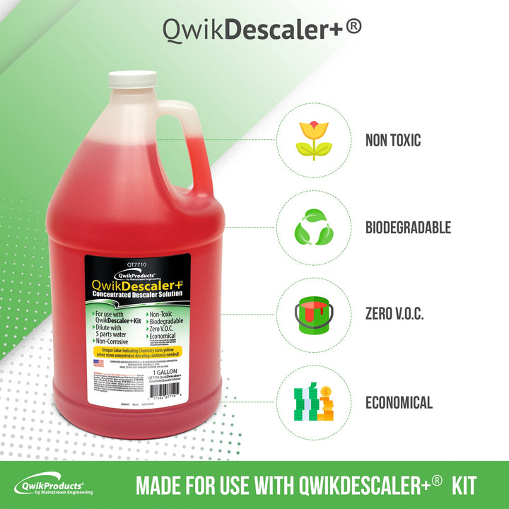 QwikDescaler + Concentrated Descaler lution Tankless Water Heater Descaling - Diamond Home USA