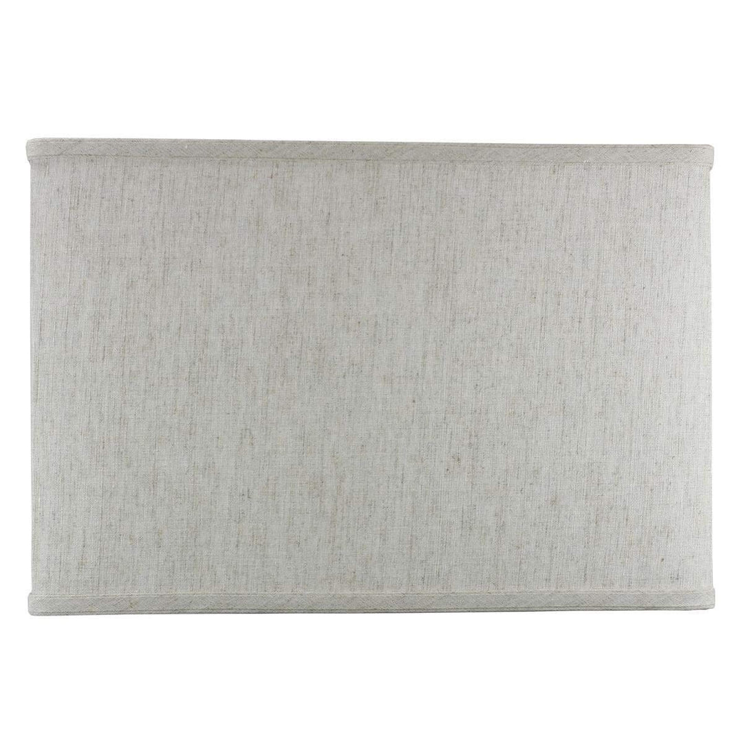 Rectangular Drum Lampshade (10x16) X 11 Textured Oatmeal Cream Modern - Diamond Home USA