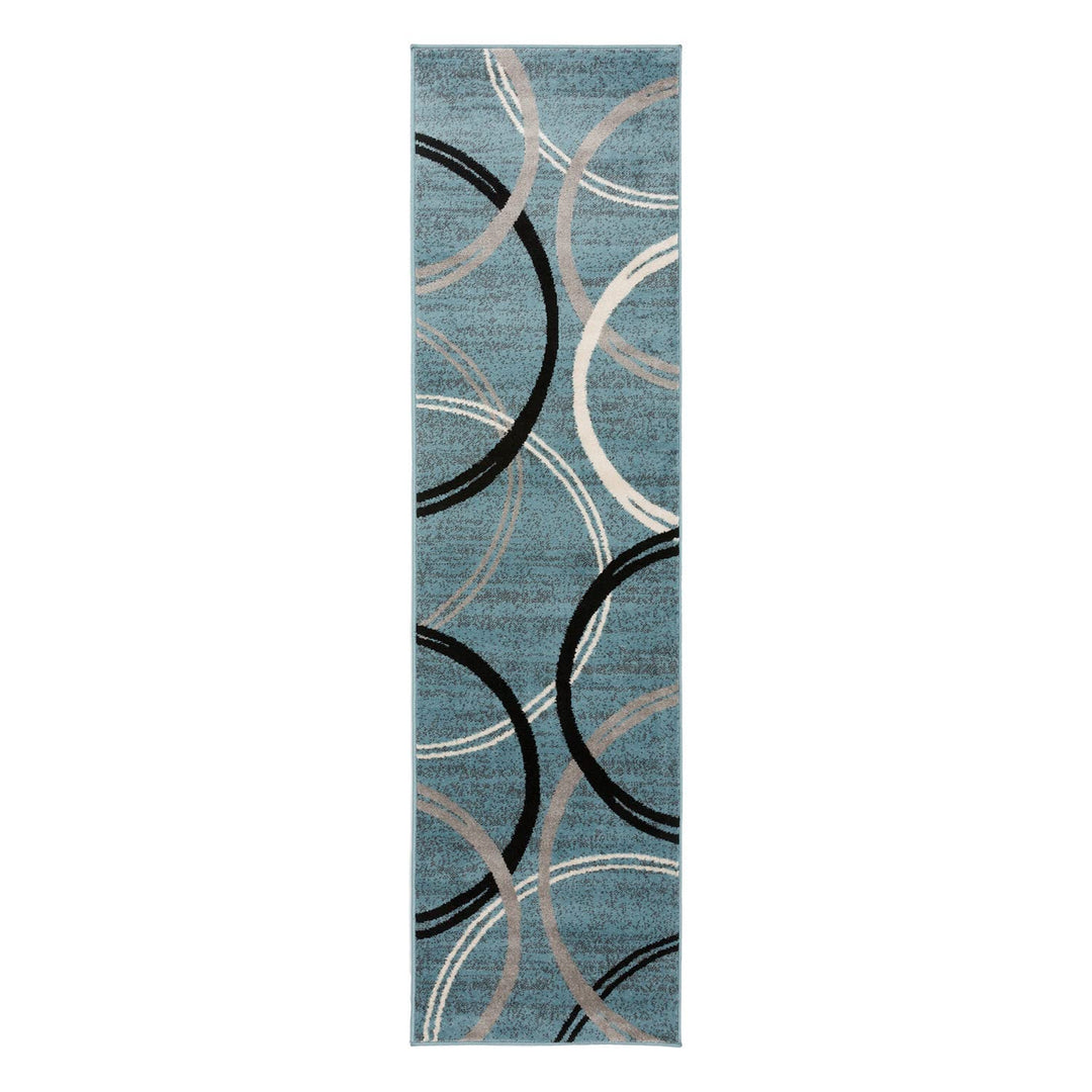 Rugshop Contemporary Abstract Circles Design Area Rug