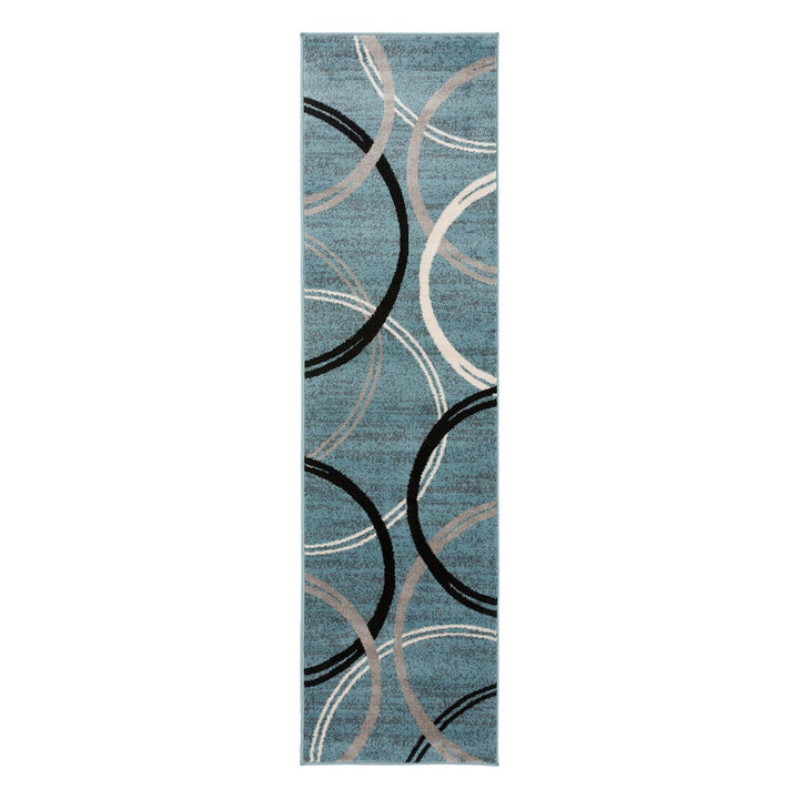 Rugshop Contemporary Abstract Circles Design Area Rug