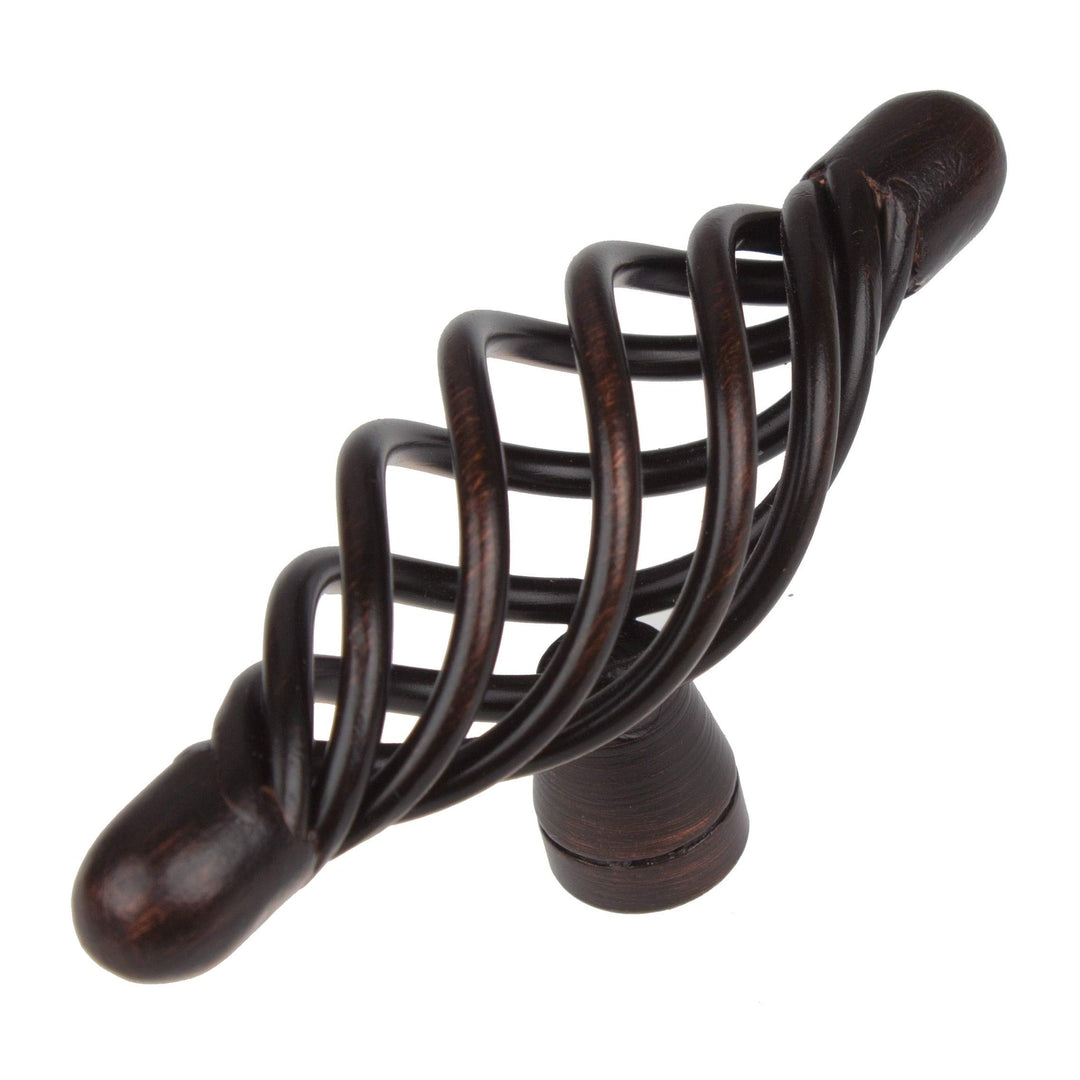 3-inch Oil Rubbed Bronze T-Handle Birdcage Cabinet Knobs (Pack of 10) Metal