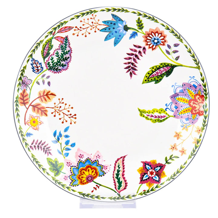 Flower Garden Bone China Dinnerware Set of 20 for 4 Multi Color Floral Casual - Diamond Home USA