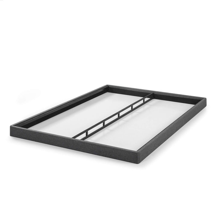 ZINUS Upholstered Metal and Wood Box Spring / 4 Inch Mattress Foundation / Queen - Diamond Home USA