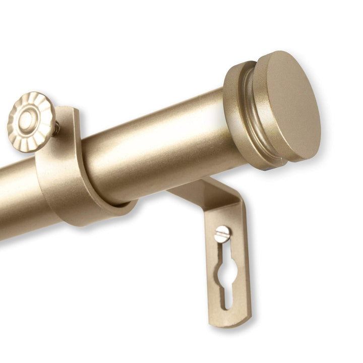 InStyleDesign Pita 1 inch Diameter Adjustable Curtain Rod 121 to 170 inches - Diamond Home USA