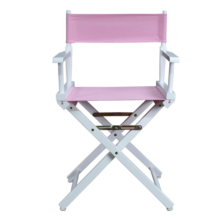 Casual Home 200-01/021-22 Director Chair 18" - Classic Height WhiteFrame/Pink