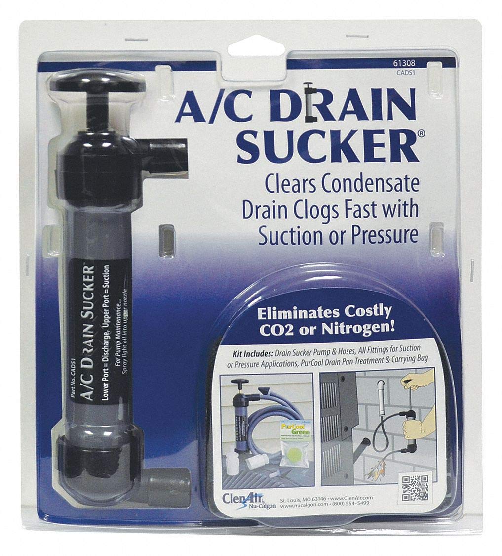 Nu-Calgon 61308 A/C Drain Sucker - Clog Repair and Treatment Kit