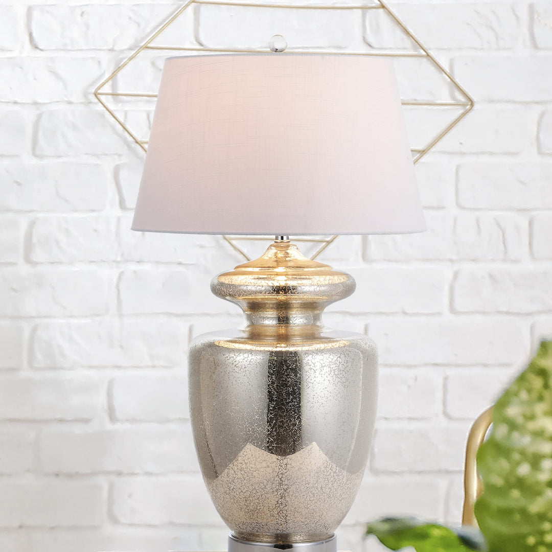 JONATHAN Y JYL1014A Hughes 31" Glass LED Table Lamp Modern Contemporary Glam