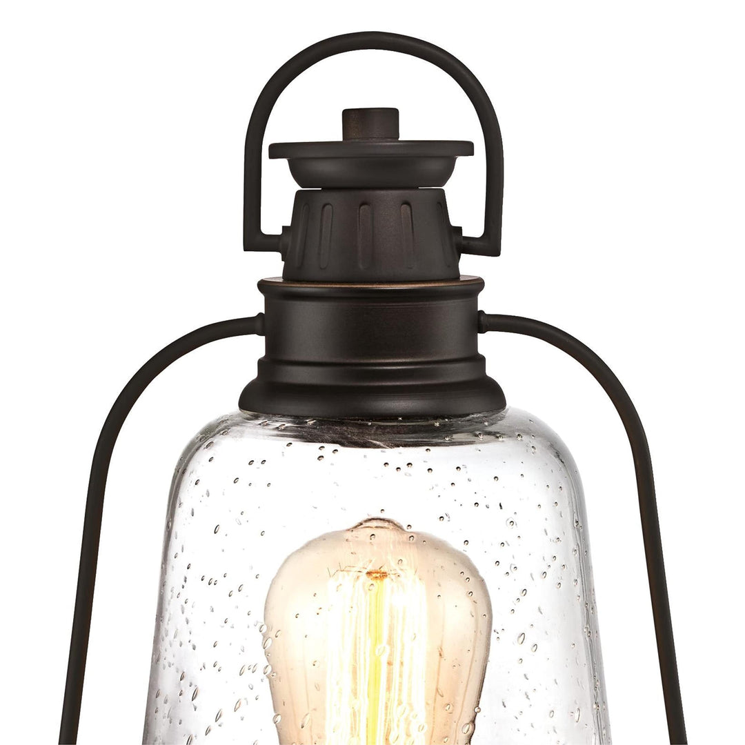 One-light Outdoor Post-top Fixture Oil Rubbed Bronze Finish with Highlights - Diamond Home USA