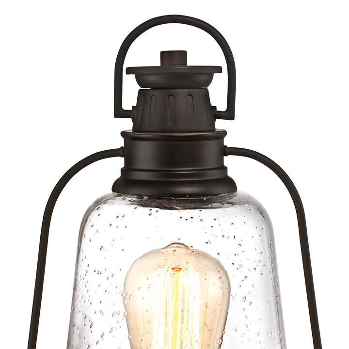 One-light Outdoor Post-top Fixture Oil Rubbed Bronze Finish with Highlights - Diamond Home USA