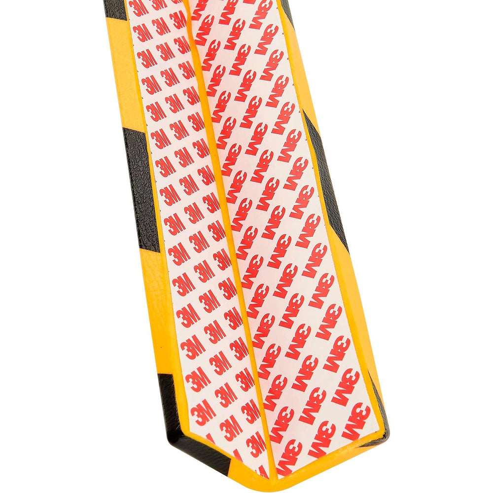 Global Industrial 90-Degree Flat Corner Bumper Guard Type H+ Black/Yellow - Diamond Home USA