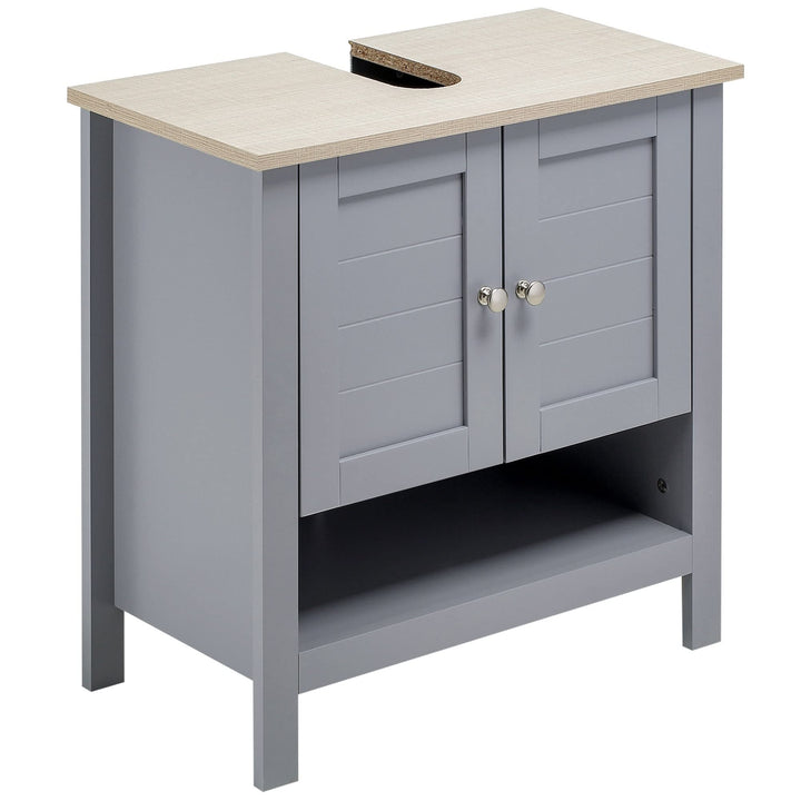 Bathroom Under Sink Cabinet Vanity Unit Pedestal Design with Adjustable Shelf - Diamond Home USA