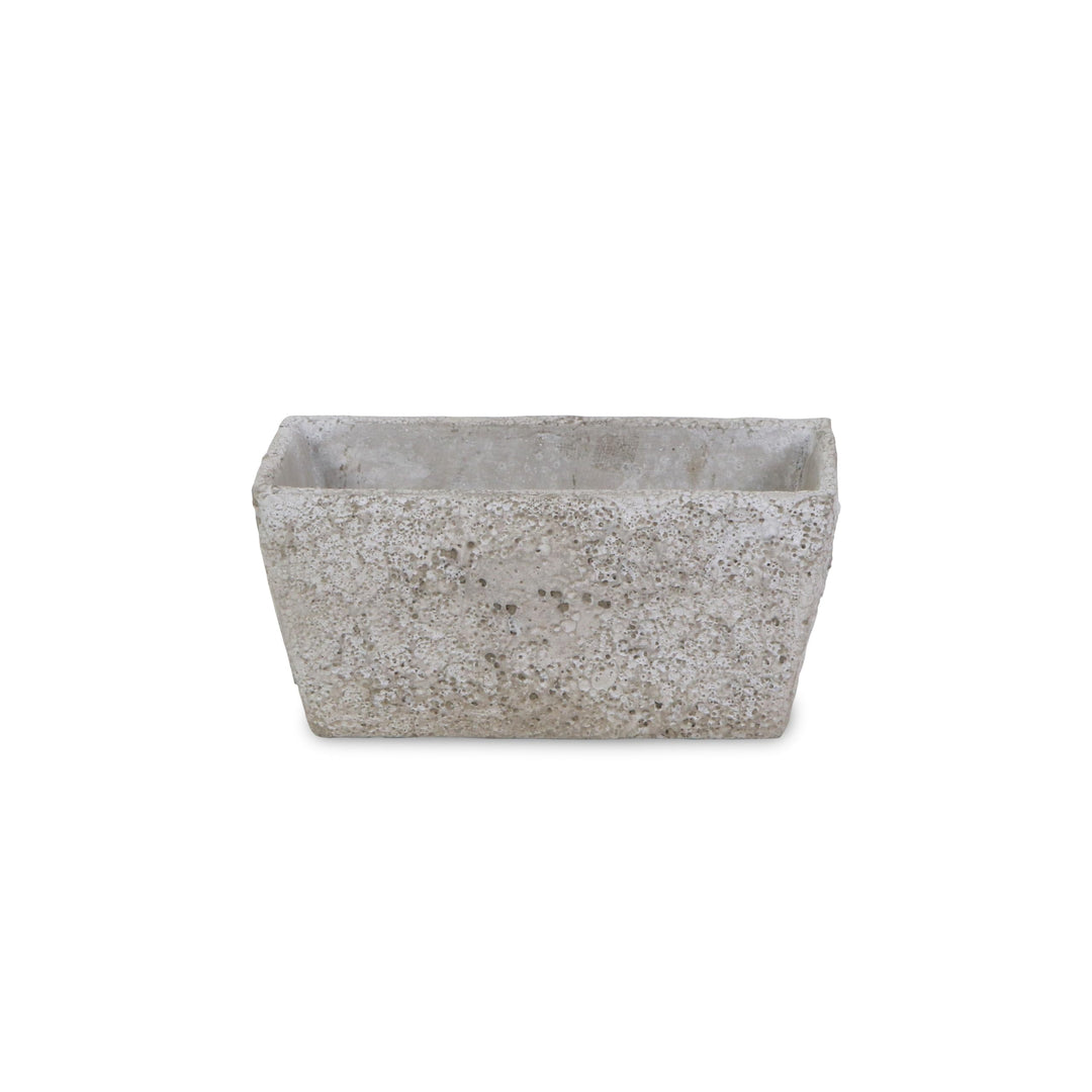 Gray Cement Rectangular Planter Grey Modern Contemporary - Diamond Home USA
