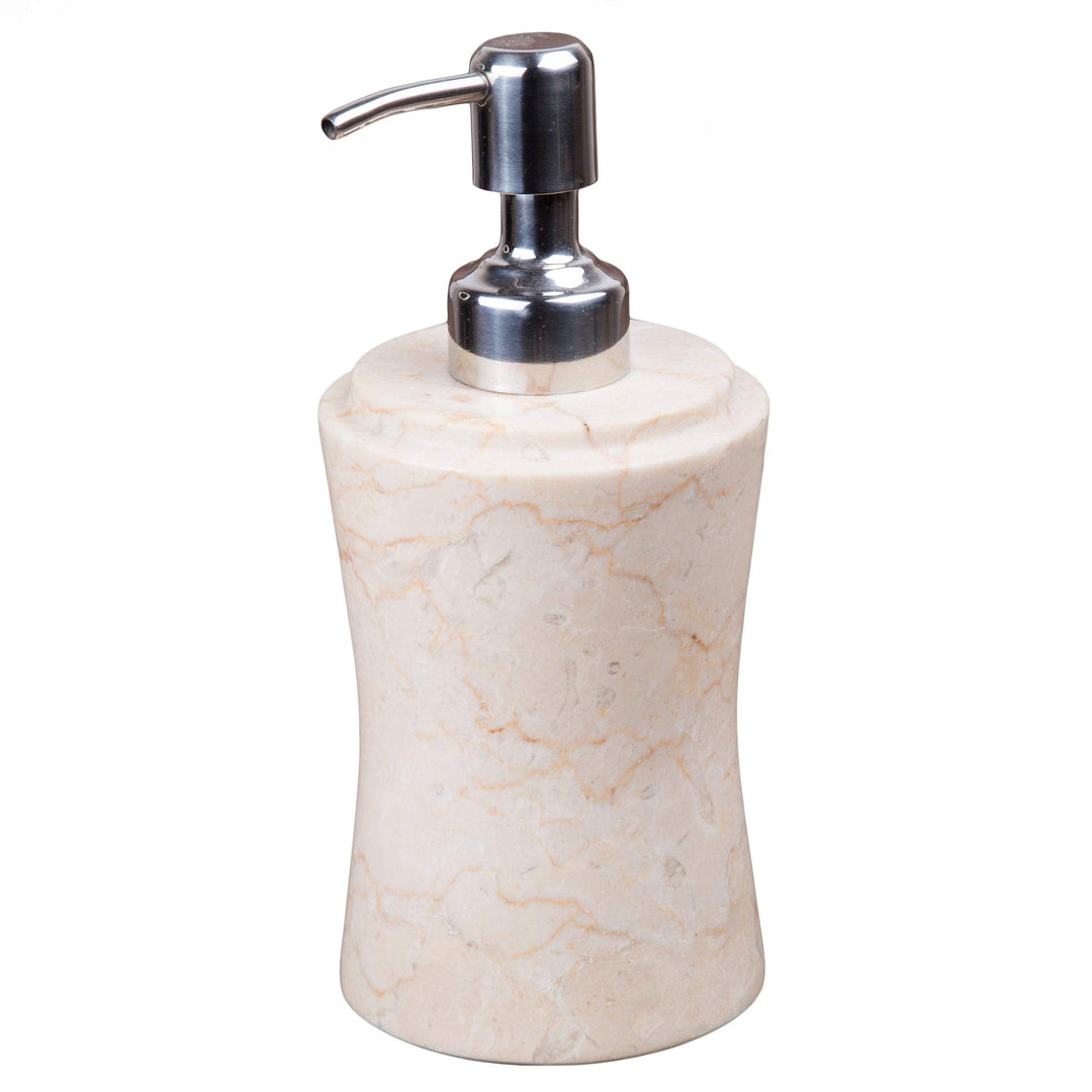 Champagne Marble Liquid Soap Lotion Dispenser - Beige Traditional Stainless