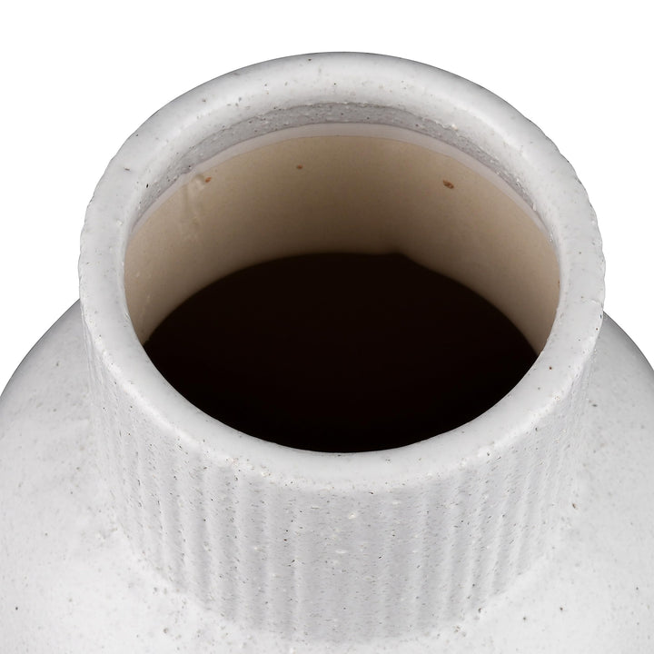 Vase Large Beige Modern Contemporary Ceramic - Diamond Home USA