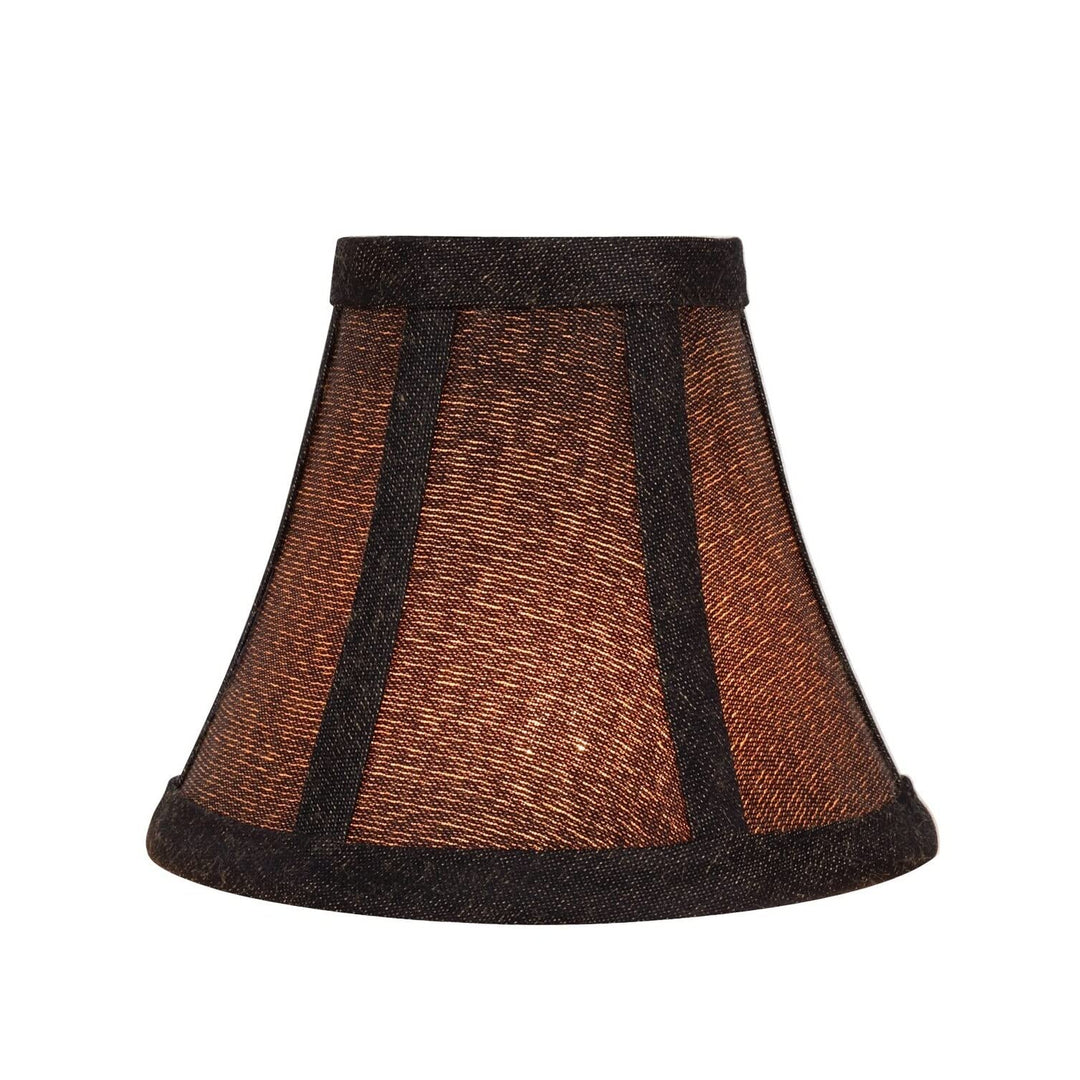 Bell Chandelier Clip-on Lamp Shade (2 Pack) Two-tone Black (3" X 6" 5") - Diamond Home USA
