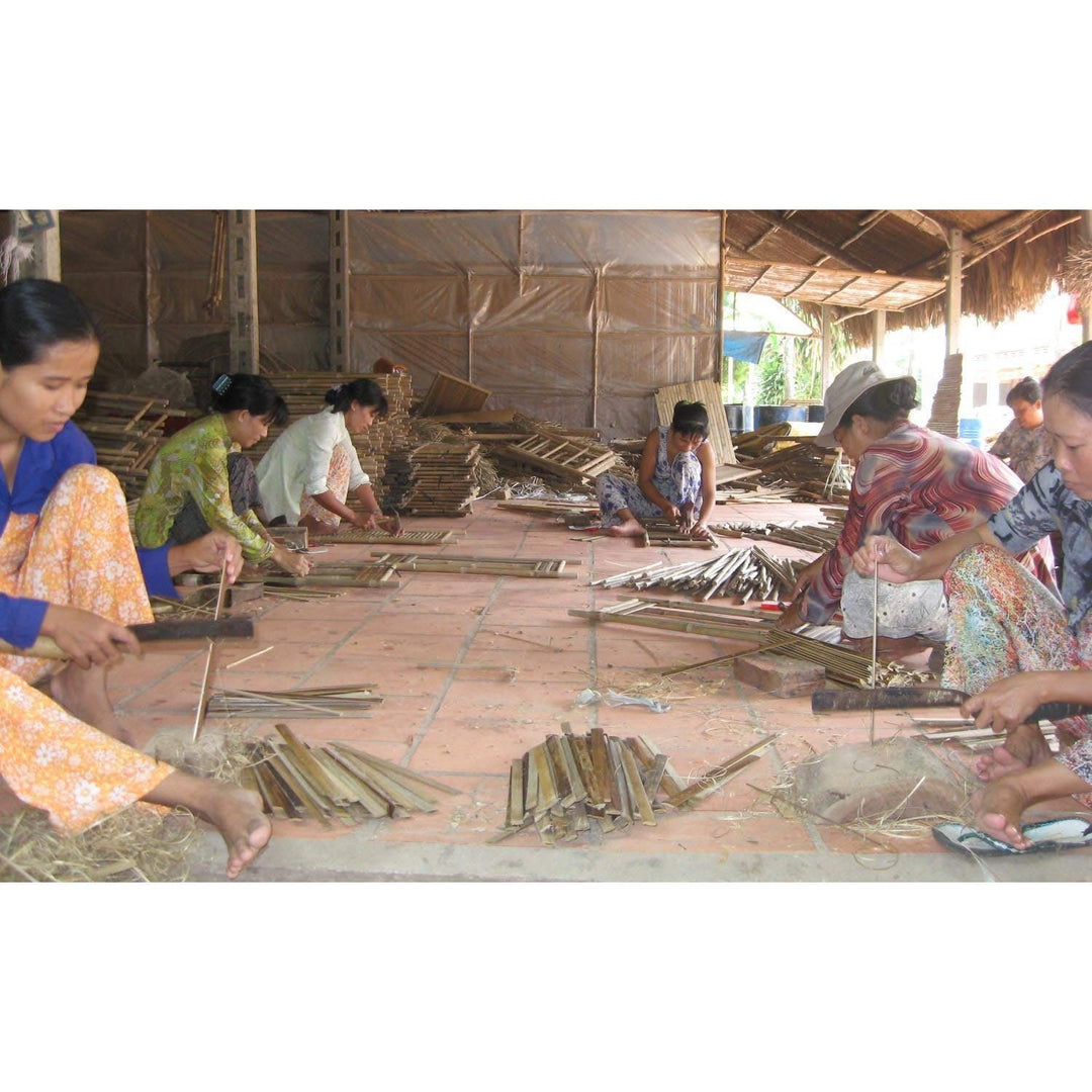 Two-Toned Frame in Orange (Vietnam) Handmade - Diamond Home USA