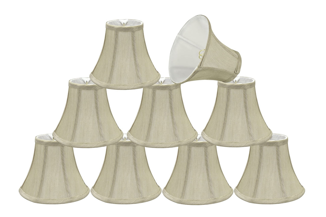 Aspen Creative 30039-9 Small Bell Shape Chandelier Clip-On Lamp Shade Set (9