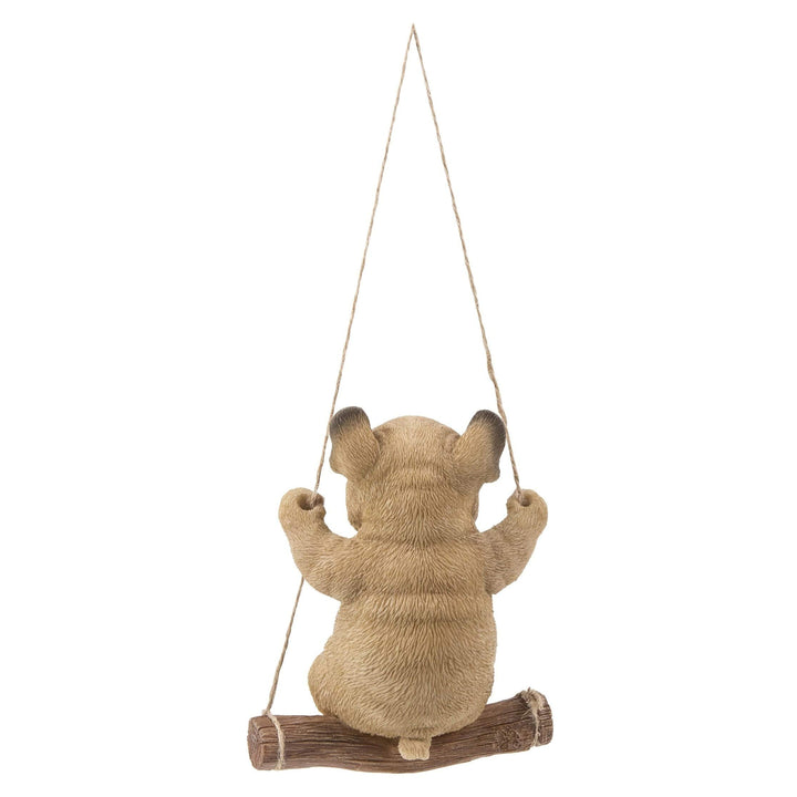 French Bulldog On Swing Polyresin - Diamond Home USA