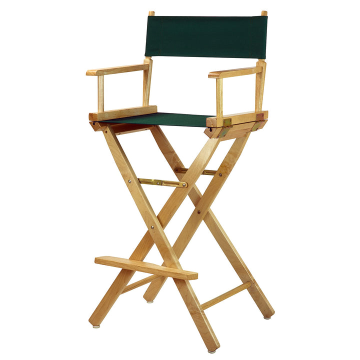 Casual Home Natural Frame/Hunter Green Canvas 30" Bar Height Directors-Chairs