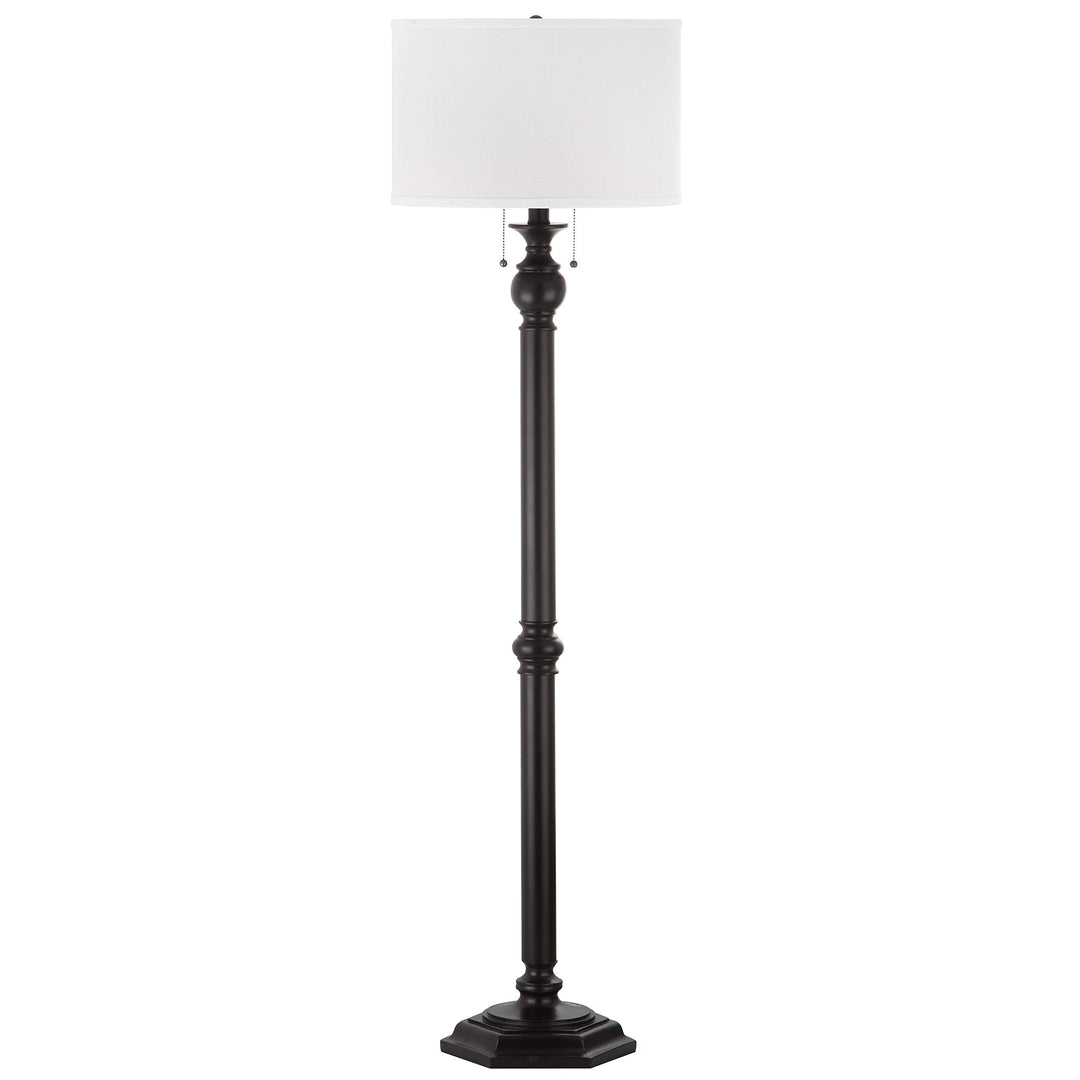 59-inch Oil-Rubbed Bronze 2-Light Floor Lamp Brown Traditional - Diamond Home USA