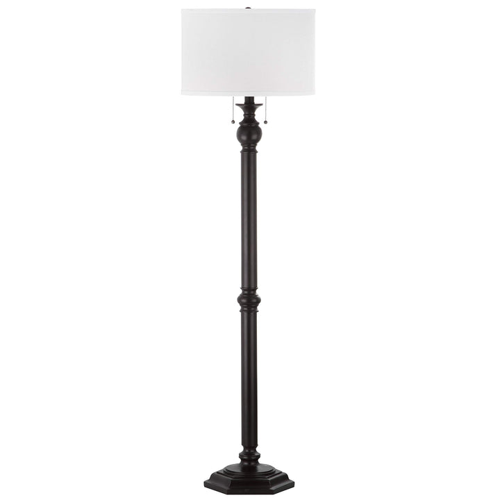 59-inch Oil-Rubbed Bronze 2-Light Floor Lamp Brown Traditional - Diamond Home USA