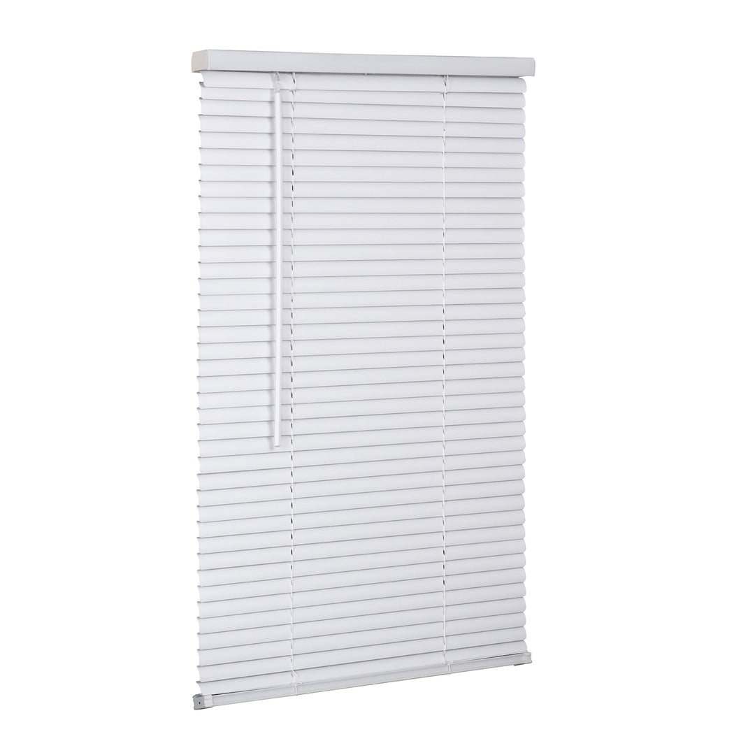 1" Cordless Vinyl Mini Blind - White