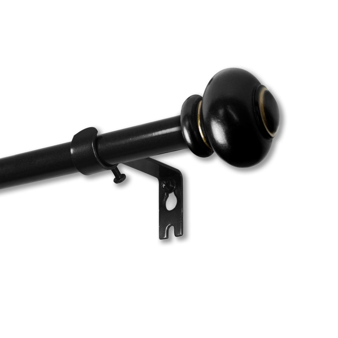 InStyleDesign Monroe Adjustable Curtain Rod Cocoa 28-48 Inch - Diamond Home USA