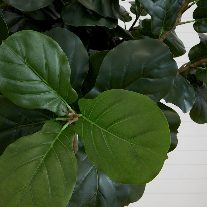 Nearly Natural 10ft. Artificial Fiddle Leaf Fig Tree - Diamond Home USA