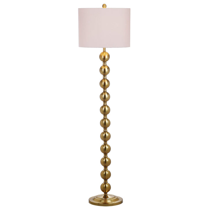 59-inch Reflections Stacked Ball Floor Lamp Glam Modern Contemporary Brass