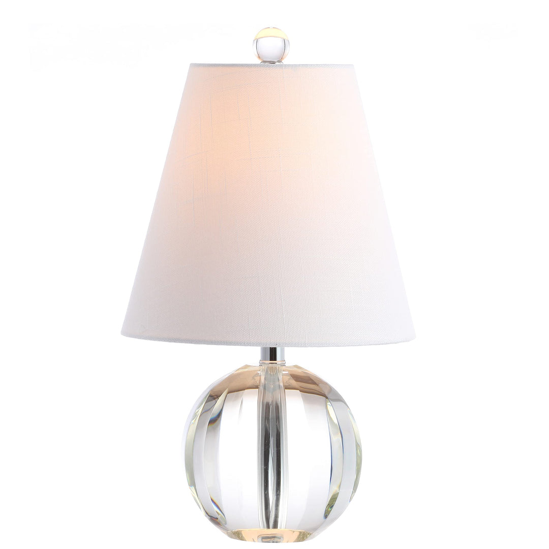 16" Crystal Ball/Metal Led Table Lamp Clear Glam Traditional Transitional Chrome - Diamond Home USA