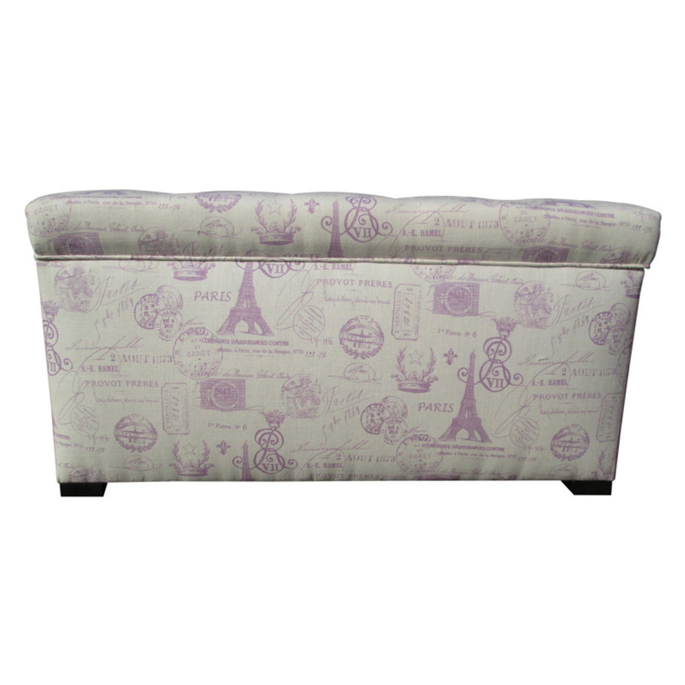 Sole Designs Angela Collection Bedroom Entryway Storage Trunk 8 Button Tufted - Diamond Home USA