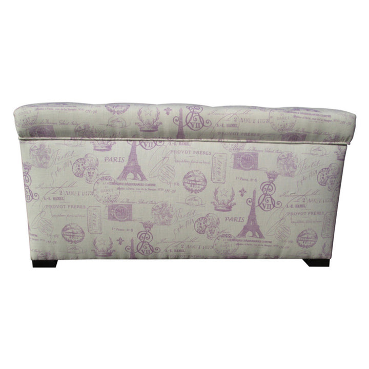 Sole Designs Angela Collection Bedroom Entryway Storage Trunk 8 Button Tufted - Diamond Home USA