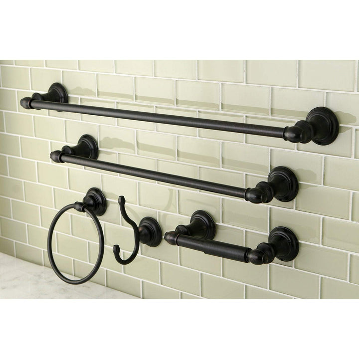 5-Piece Bathroom Accessory Set in Oil Rubbed Bronze Brown Metal Finish Rust
