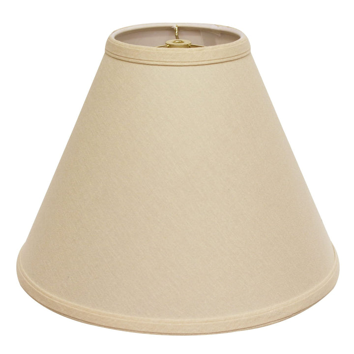 Cloth & Wire Deep Cone Hardback Lampshade with Washer Fitter Beige Color