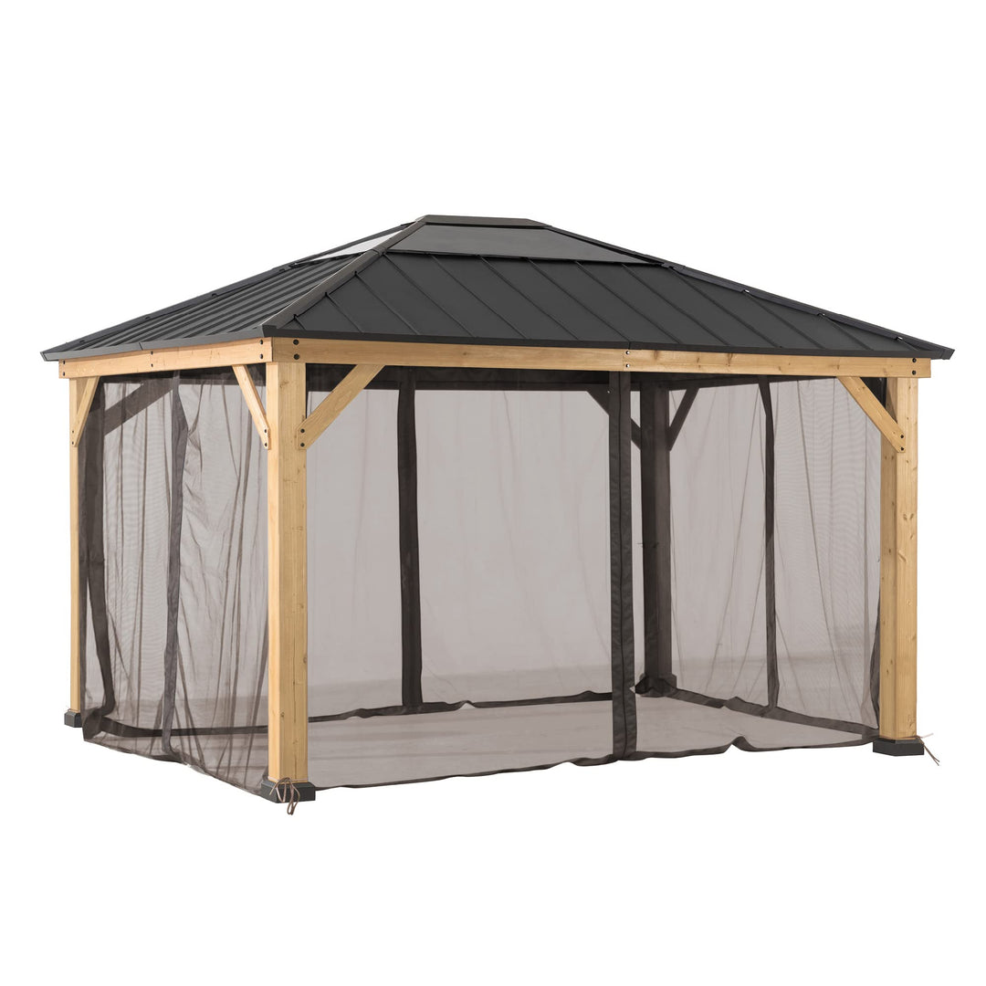 Sunjoy Original Universal Replacement Mosquito Netting for 11×13 ft. Wood Gazebo
