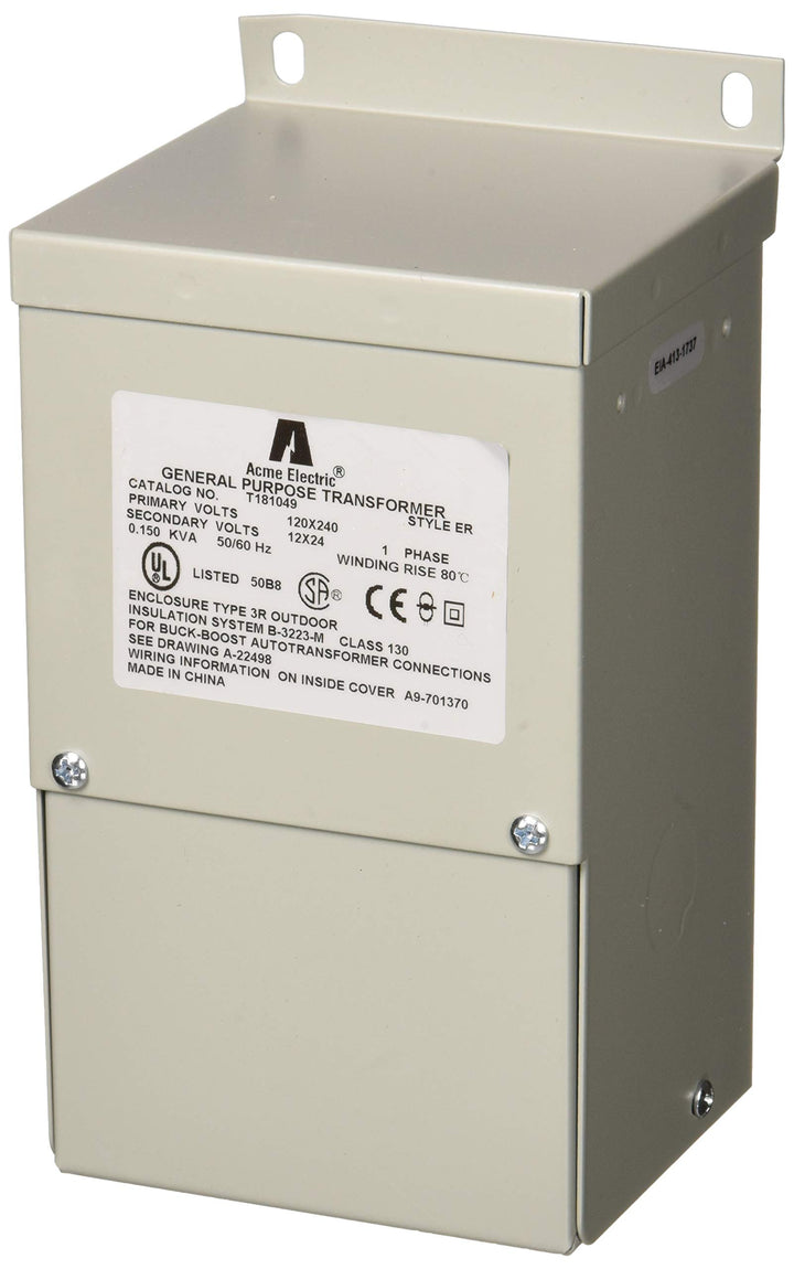 Acme Electric T181049 Transformer 150VA 1P 120x240V 12/24 Buck-Boost