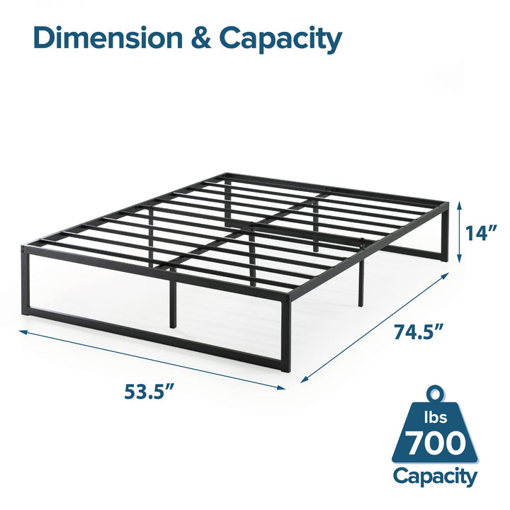 ZINUS Abel Metal Platform Bed Frame Mattress Foundation with Steel Slat Full