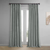 HPD Half Price Drapes Faux Silk Blackout Curtains 108 Inches Long for Bedroom 50 X 108 - Silver