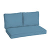 Arden Selections Outdoor Loveseat Cushion Set 46 x 26 French Blue Texture