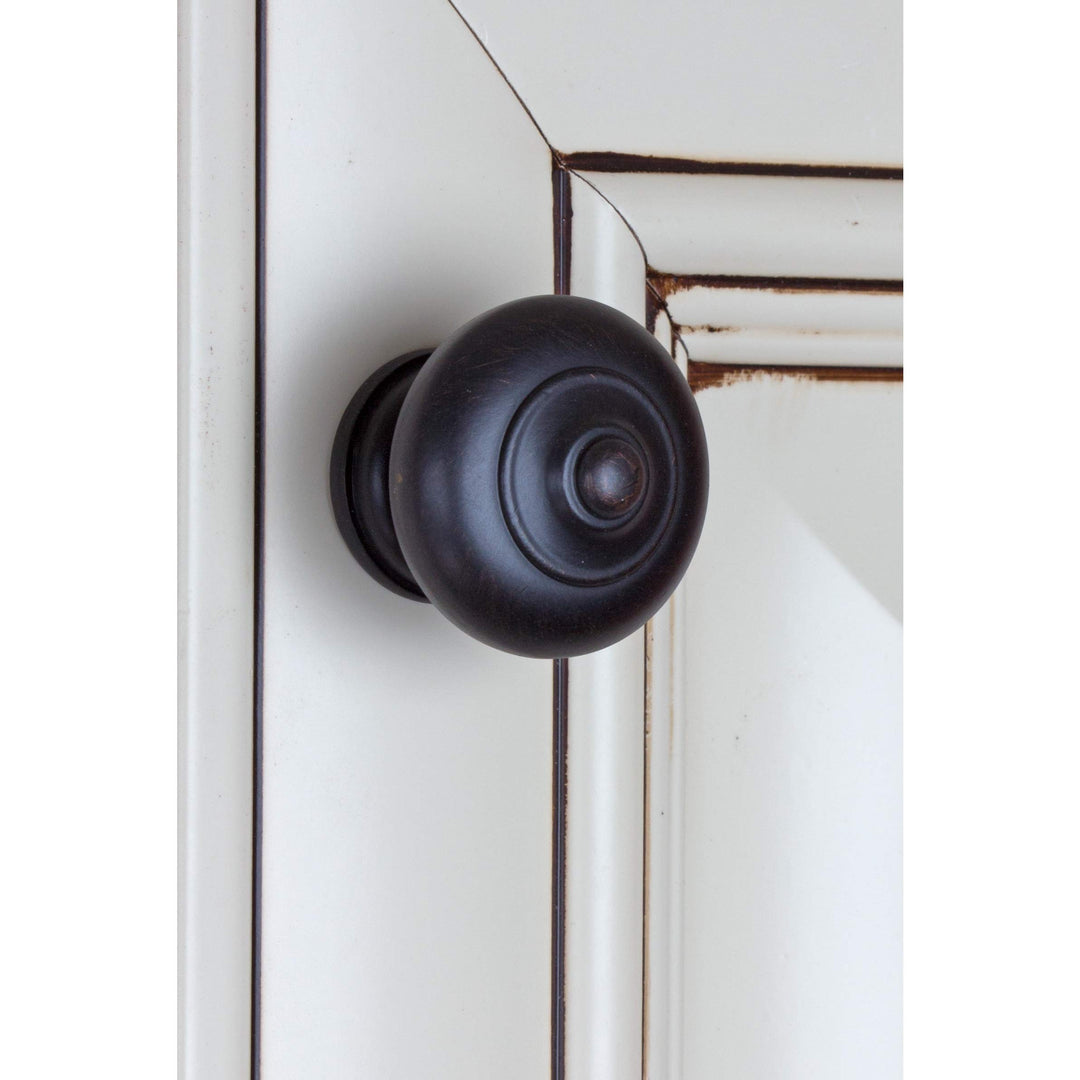 1.5-inch Oil Rubbed Bronze Round Ring Mushroom Cabinet Knobs (Pack of 10) - Diamond Home USA