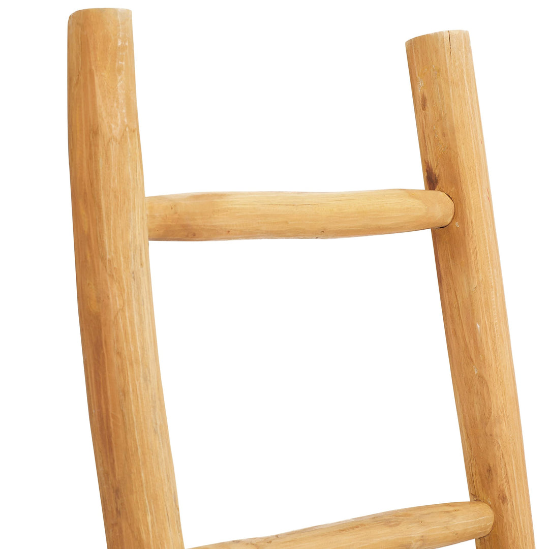 Brown Teak Wood Natural Ladder 59 X 18 2 Modern Contemporary - Diamond Home USA