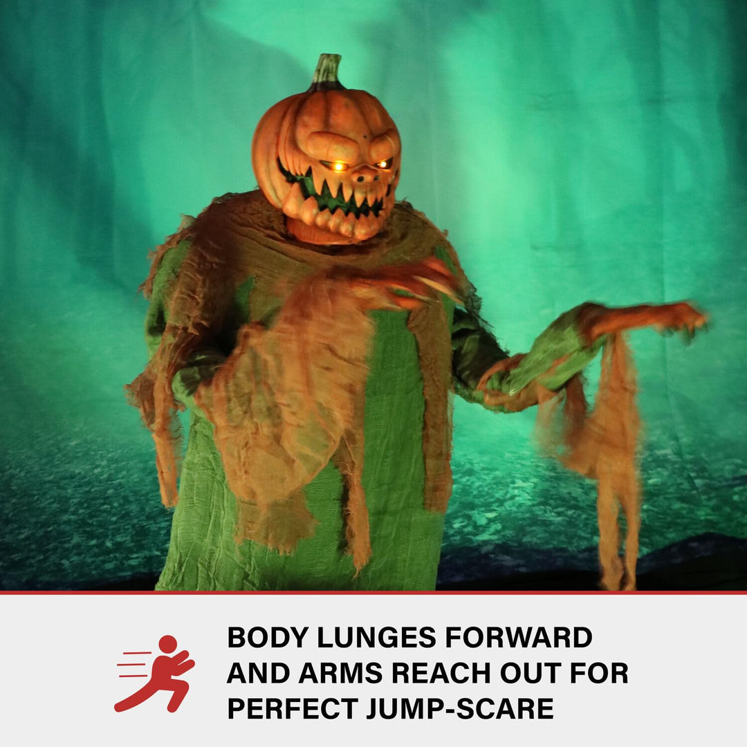 Haunted Hill Farm Motion-Activated Jack O' Lunger by Tekky Lunging Halloween - Diamond Home USA