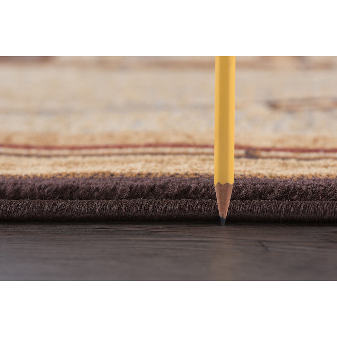 Alise Rugs Natural Lodge Novelty Graphic door Area Rug 7'10 x 10'3 8' x 10' - Diamond Home USA