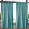 Exclusive Home Cabana Solid Indoor/Outdoor Light Filtering Hook-and-Loop Tab Top 54x120 - Teal