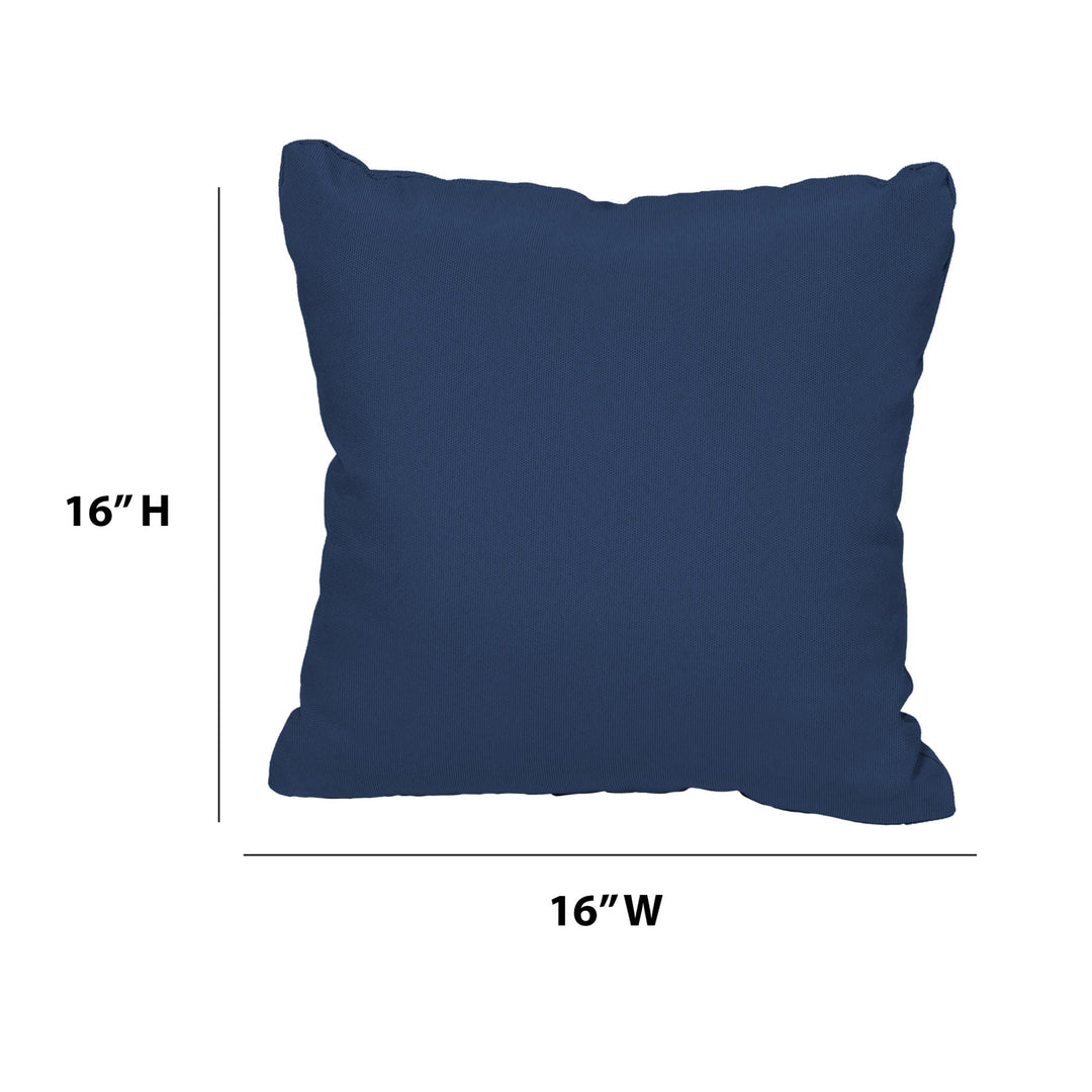 TK Classics PILLOW-NAVY-S-2x Outdoor Pillow Small (Pack of 2) Navy 2 Count - Diamond Home USA