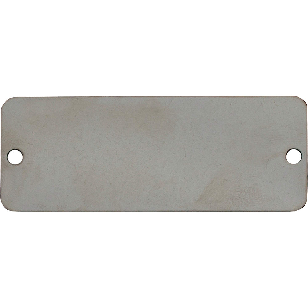 CH Hanson Tag-1"x3" Round Corners Stainless Steel 100pk