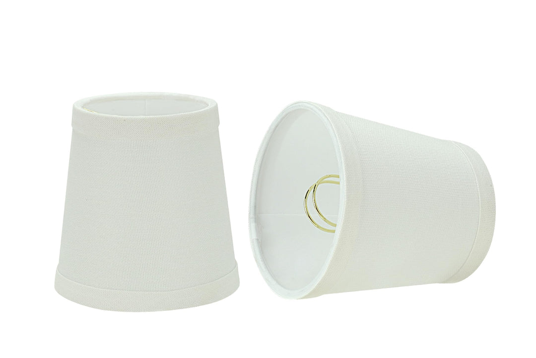 Aspen Creative 32719-2 Small Hardback Empire Shape Chandelier Clip-On Lamp Shade