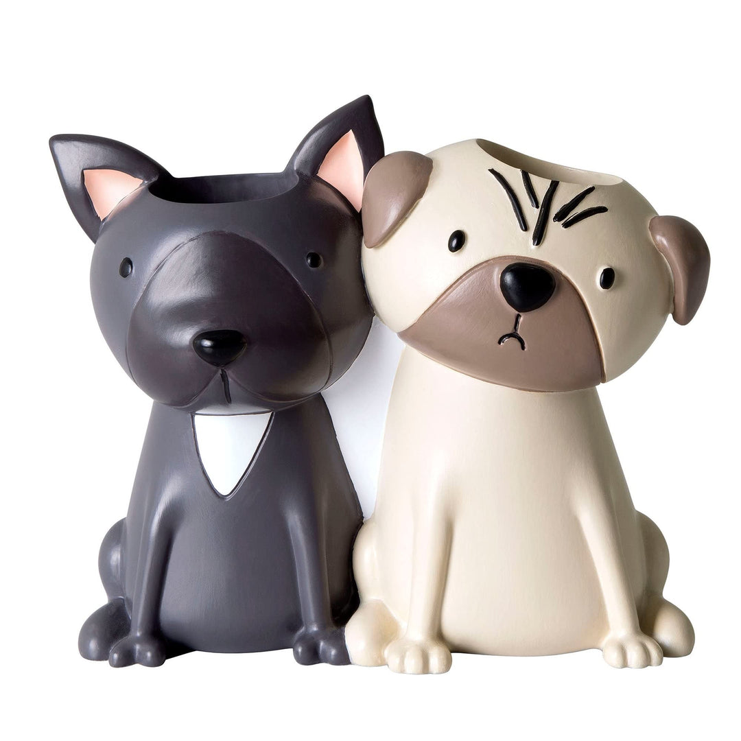 Puppy Love Toothbrush Holder Multi 2.76" X 5.00" 4.17" Novelty Resin Single