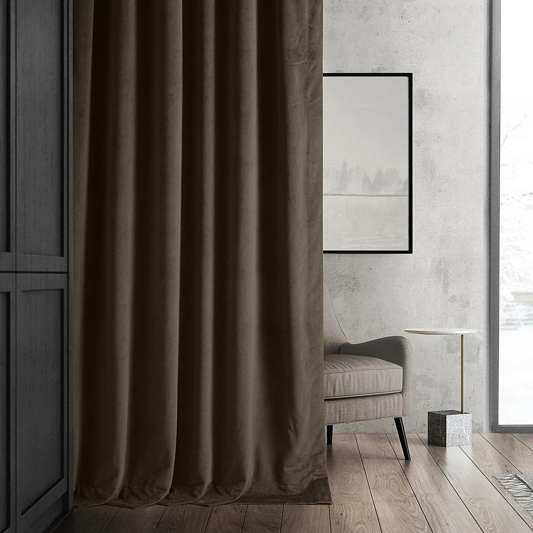 HPD Half Price Drapes Signature Blackout Velvet Curtains 96 Inches Long Heat & - Diamond Home USA